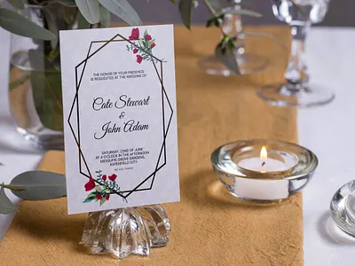 Floral Wedding Invitation art calligraphy design illustration invitation card lace background save the date