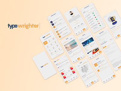 Typewrighter UI/UX design figma graphic design gurugram illustration india interaction design logo photoshop ui ui design user experience user interface ux design uxui