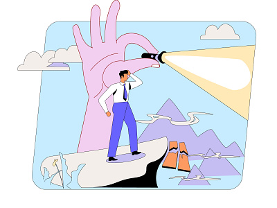 wrong direction ! art artwork business design design art drowning illustration illustrator line art retro vector art vintage web site illustration wrong direction