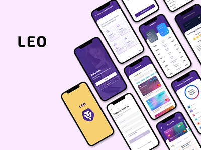 Leo UX/UI application cards design figma finance app graphic design gurugram illustration india interaction design mobile photoshop ui ui design user experience user interface ux design uxui
