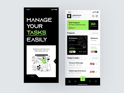Task Management App app app design app ui daily task management mobile mobile app project project management task task distribution task management task management app design todo todo list ui design