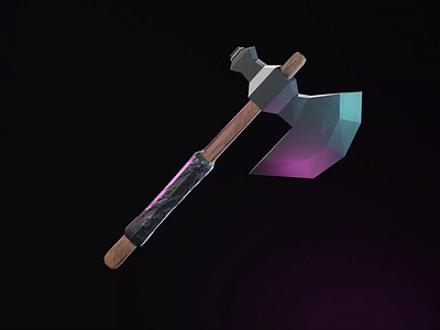 Axe - Viking Series 3d 3d axe 3dblender 3ddesign 3dillustration animation axe blender cycles lowpoly polgon render vikings