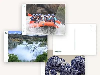 Inbound Idaho postcards art direction branding graphic design idaho identity nature postcard swiss visual identity deisgn