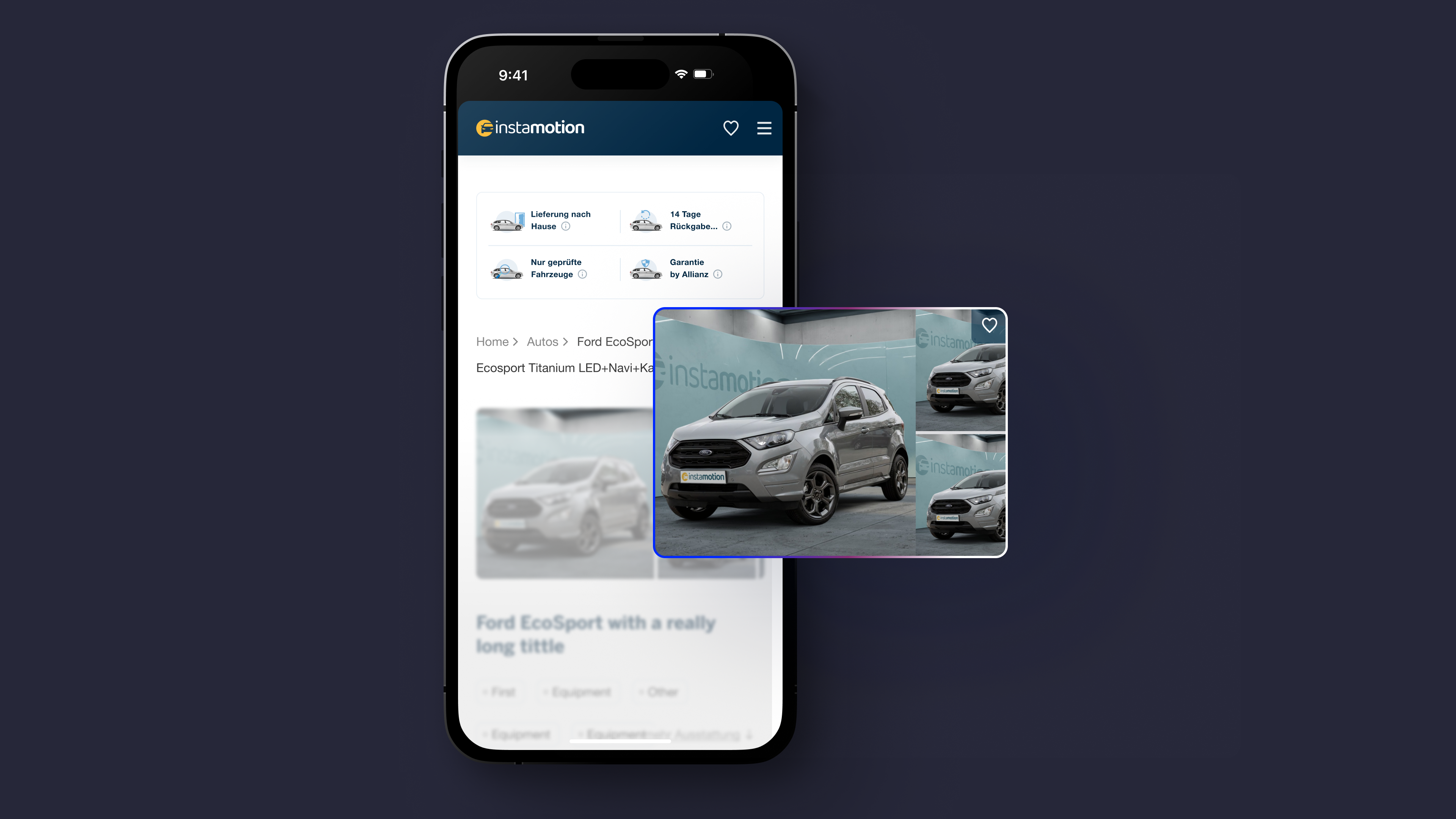 Example of Product Page Image Gallery