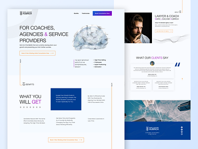 Mindset Coach landing page desktop desktop design landing page ui ui design ux web design web design ui website wordpress