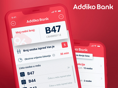 Qline App - Addiko Bank design illustration mihael.net mobile responsive ui