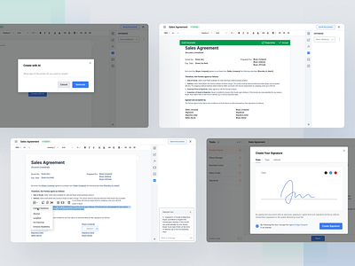 AI Document Template Creation ai app chat gpt design document creation document generation document management document template electronic signature esignature formsio graphic design mobile app pdf ui userinterface ux