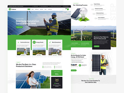 Wind & Solar Energy figma solar energy solar energy web design uiux ux design web design website wind solar energy