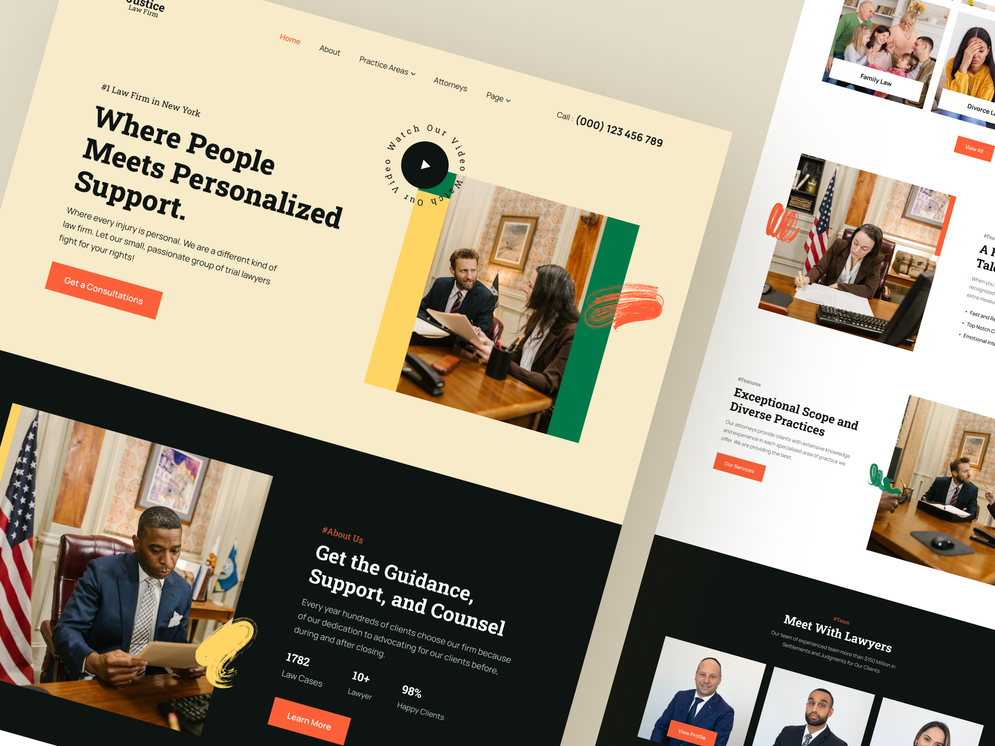 Law Firm Website Template By Mehedi Titas On Dribbble