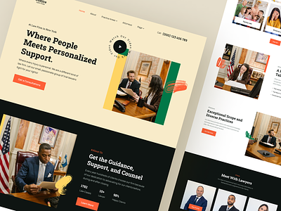 Law Firm Website Template design law law firm ui ui design uihut uiux design web web design web resource web template website website design