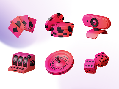 Candyloop: 3D Icons 3d 3d icons candyloop cards casino icons icons roulette slots