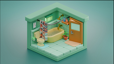 Bathroom 3d 3dart 3dartist b3d bathroom bathroomdecor bathroomdesign bathroommodel blender blender3d blendercommunity cozy cozybathroom inspiration