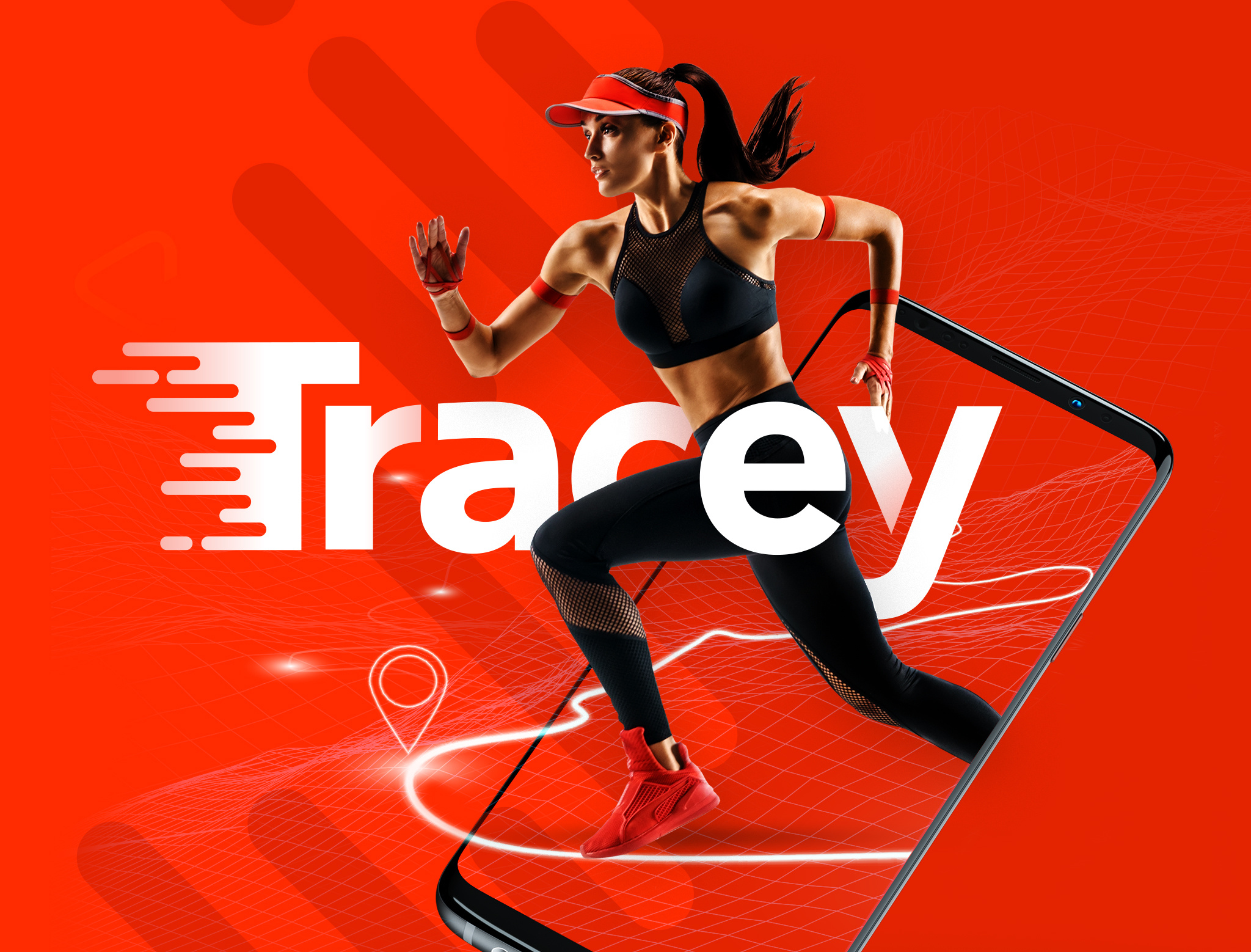 Tracey - Events Tracking App design logo mihael.net mobile ui