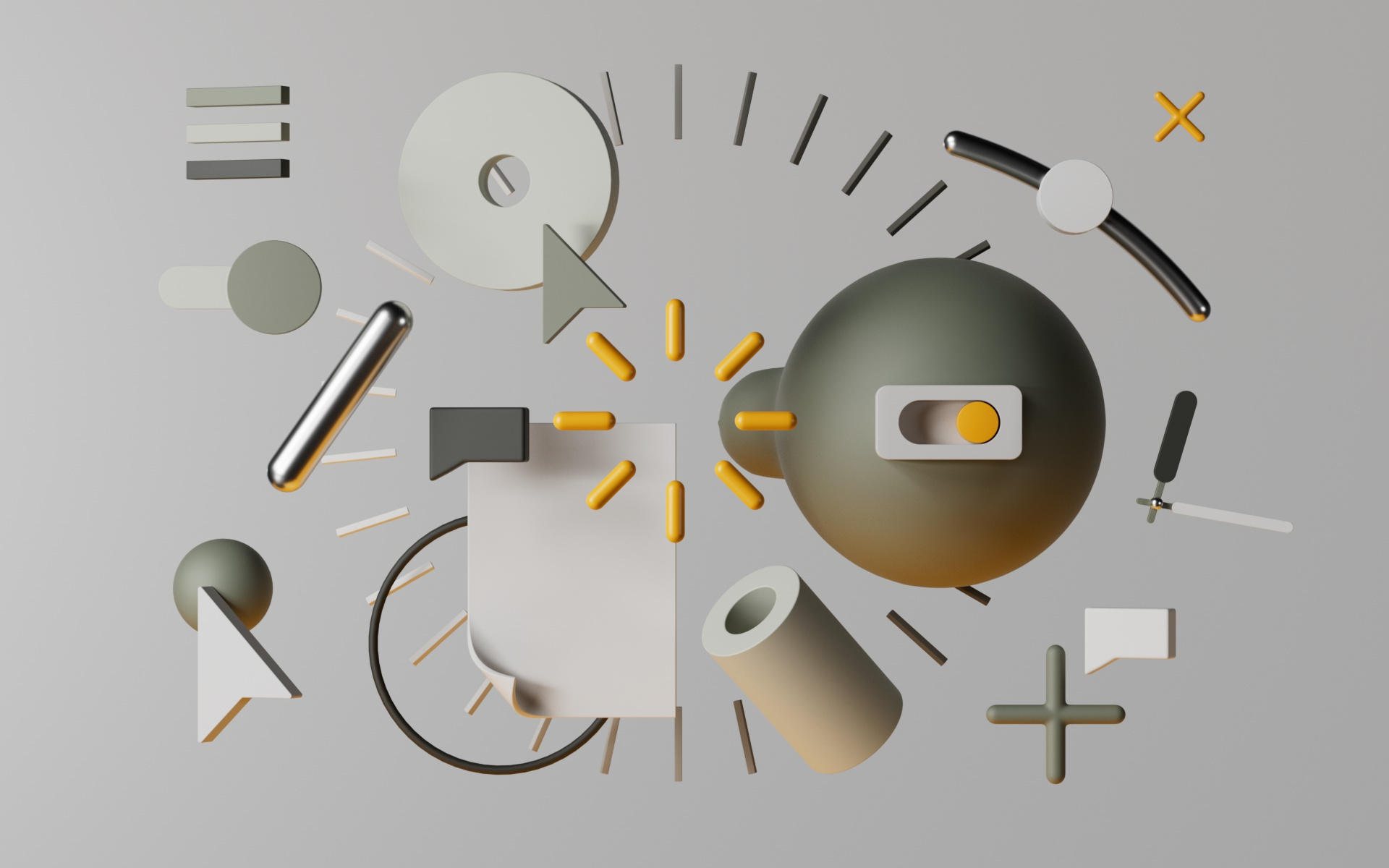 Ui love 3d 3d art 3d artist brand branding color design illustration logo ui