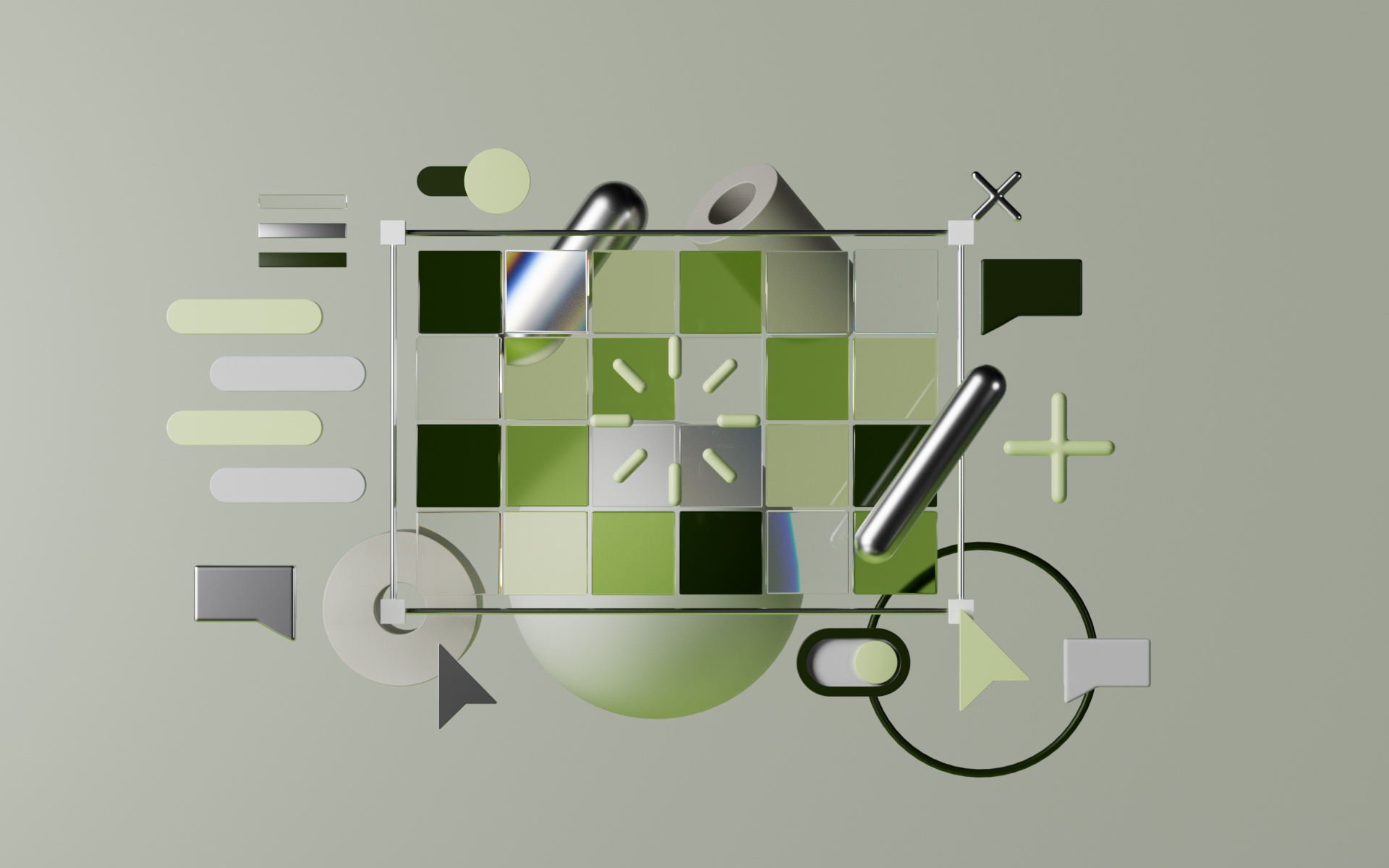 Ui love 3d 3d art 3d artist brand branding color design illustration logo ui