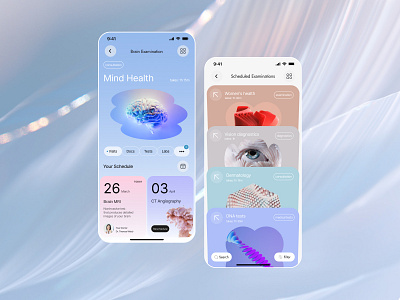 Medical Examination Mobile App app design appointment booking health health platform health records healthcare medical medical app medical examination medical platform medical tests mobile app mobile design patient management ui ui design user friendly ux ux design ux ui