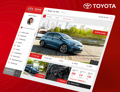 Toyota - Advising & Sales App for Tablets design mihael.net responsive ui