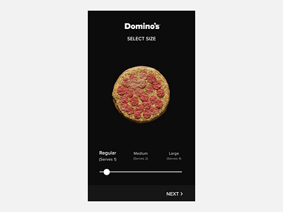 Minimalist Pizza App interaction design 3d 3d art agency animation blender blockchain branding crypto design food app graphic design illustration logo motion graphics ui web designer