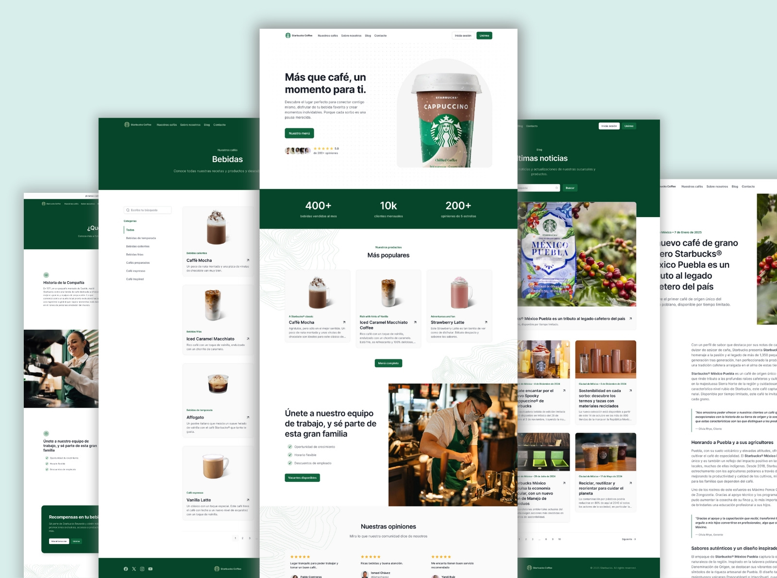 Example of Larger Website UI/UX Design