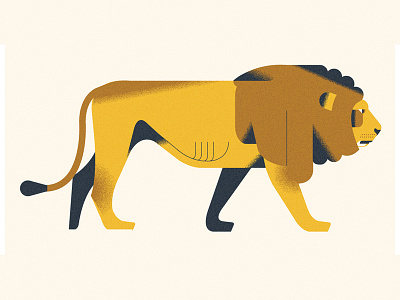 Lion (Personal '22) animals design editorial grain graphic design illustration