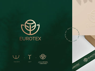 Eurotex Brand Identity brand branding design flat green identity logo minimal shoes vector