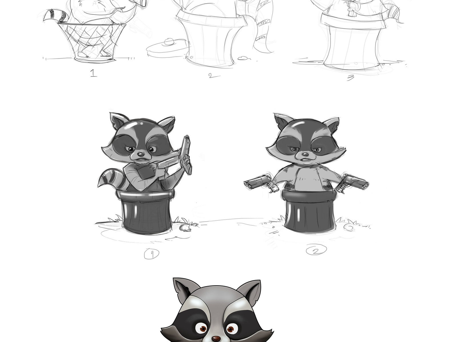 Rocky Raccoon by Jose Paolo Borromeo on Dribbble