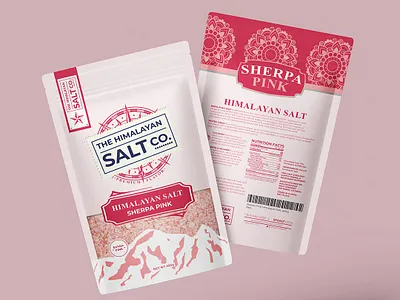 Hamaliyan Pink Salt Packaging design hamaliyan salt label design packaging design pink salt salt label