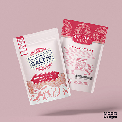 Hamaliyan Pink Salt Packaging design hamaliyan salt label design packaging design pink salt salt label