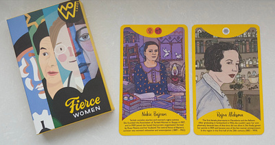 Fierce Women WOW Cards 2020 graphic design illustration