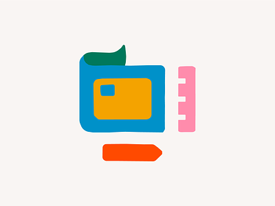Lithic Icon pt. IX (Managed Program vs. Processor Only) bank card cash credit card design fintech flat graphic design guide icon icons illustration logo map money paper pencil ruler technology vector