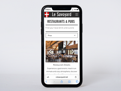 Website Design On Iphone - Le Savoyard branding design digital design graphic design illustration logo typography vector website design