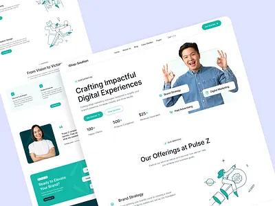 IT Agency Web Landing-Page Design agency agency landing page agency website design digital agency digital agency website it agency ui ui design web design webdesign website design