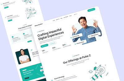 IT Agency Web Landing-Page Design agency agency landing page agency website design digital agency digital agency website it agency ui ui design web design webdesign website design