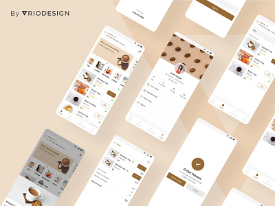 Cafetea Online Ordering Mobile app cafe ordering app mobile app ui online ordering app ui
