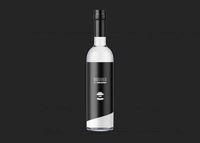 Free Prime Vodka Bottle Mockup bottle branding design free graphic design logo mockup prime typography vodka