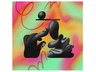 Balance art balance brush character feelings gradient illustration noise ps