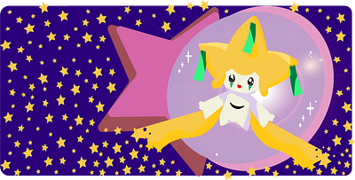 Jirachi animation branding design illustration pokemon ui