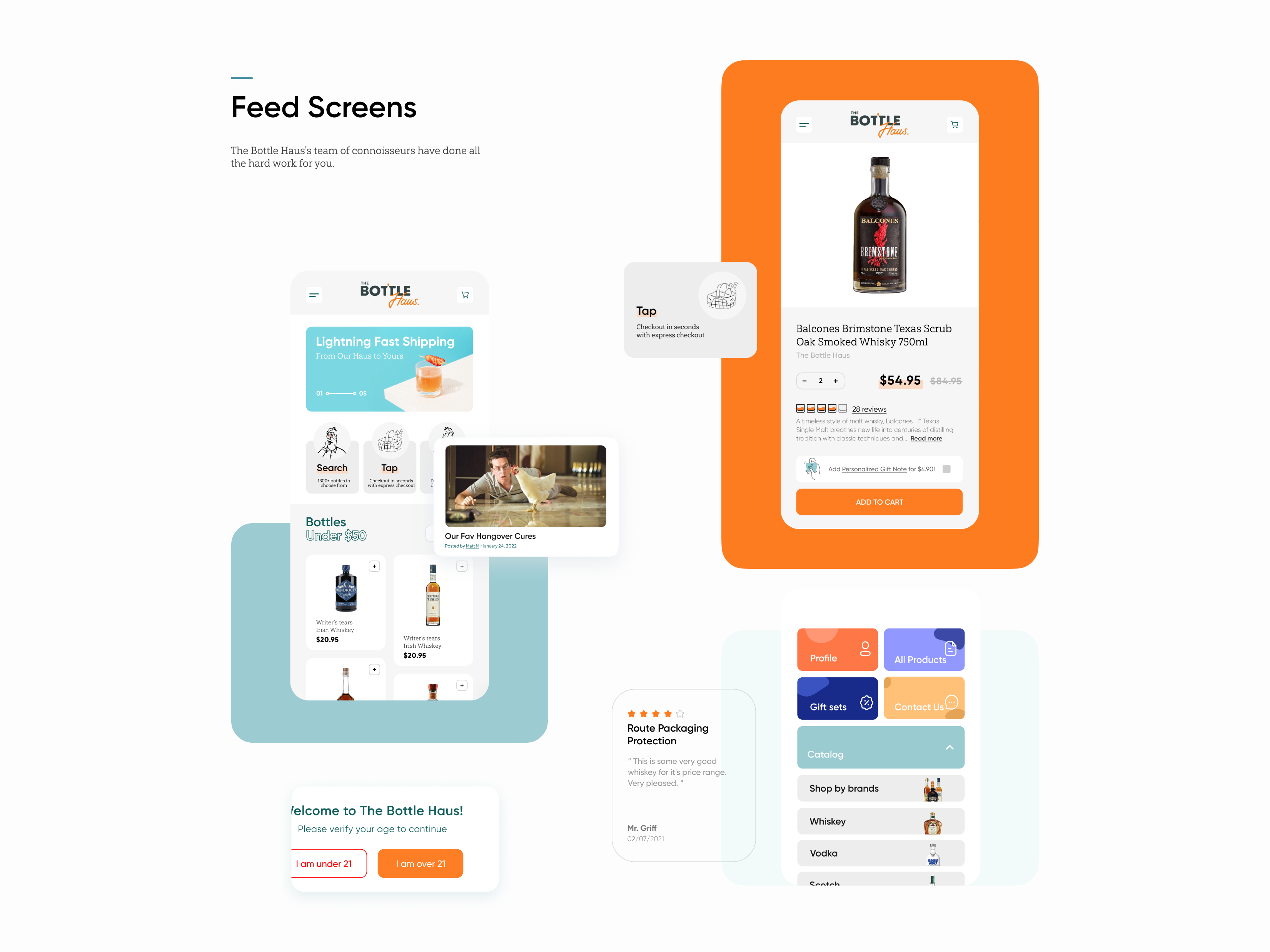 Bottle Haus Shopify site Design by Bogdan Falin for QClay on Dribbble