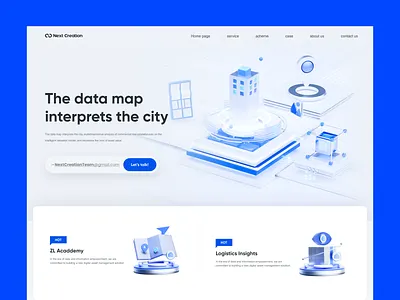 Exploration on visual design of real estate SaaS official websit app branding c4d design graphic design illustration nft ui ux vector web web design web site