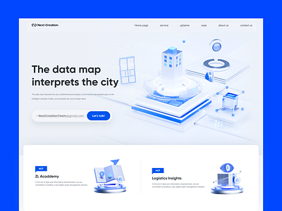 Exploration on visual design of real estate SaaS official websit app branding c4d design graphic design illustration nft ui ux vector web web design web site