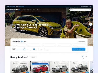 Porscheinterauto.net audi automotive car clean cupra dealership homepage landing page minimalistic porsche seat skoda ui ux volkswagen vw web