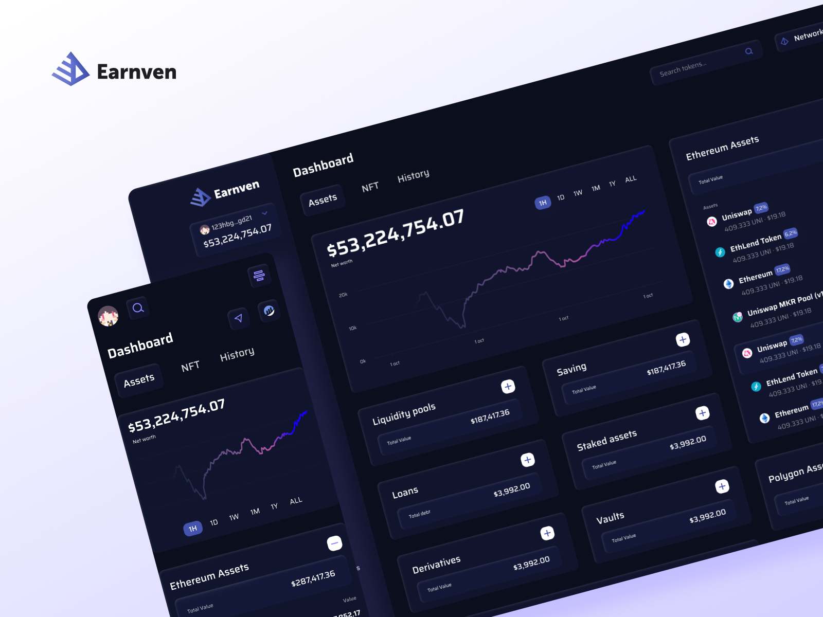 Finance platform | UX/UI design for DeFi project by Vlad Bahatskyi on ...