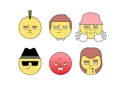 Subculture Emojis character character design emoji emoji set emojis icons illustration mod punk rave raver rude boy skinhead skins stickers subculture subcultures ted teddy boy vector
