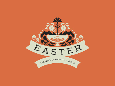 Easter Series Artwork easter flowers fount illustration jesus sermon sermon series