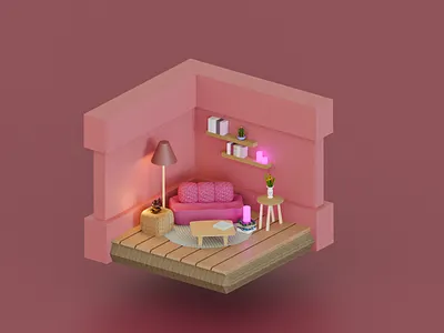 Home Sweet Home 3d blender branding character colored design illustration logo ui vector