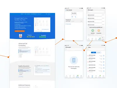 Telecommunications app UX/UI design: overview app app design branding design illustration information architecture interface design logo mobile app ui