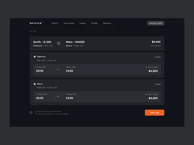 Website - Tickets page airline booking darkmode design flight booking flights order page plane seat tickets travel trip ui ux web web site webdesign