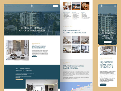 Web Design UI/UX Prototype - Allure architecture branding building dakar design graphic design landing page logo real state senegal ui ui design ui desing uiux ux ux design web design website