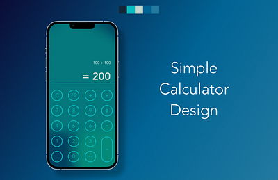 004 - Simple Calculator Design dailyui design ui