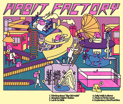 Habit Factory graphic design illustration